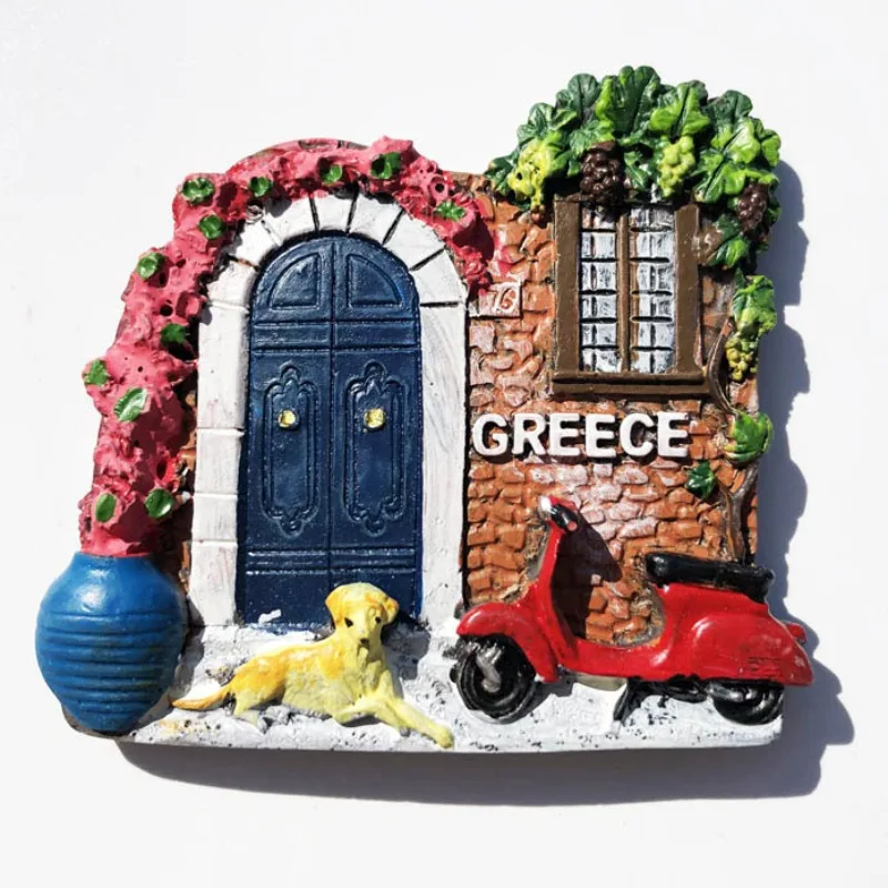 Greece Travelling Souvenirs Fridge Magnets Mykonos Chalkidiki Thassos Rhodes Skopelos Pieria Skiathos Fridge Stickers Souvenris