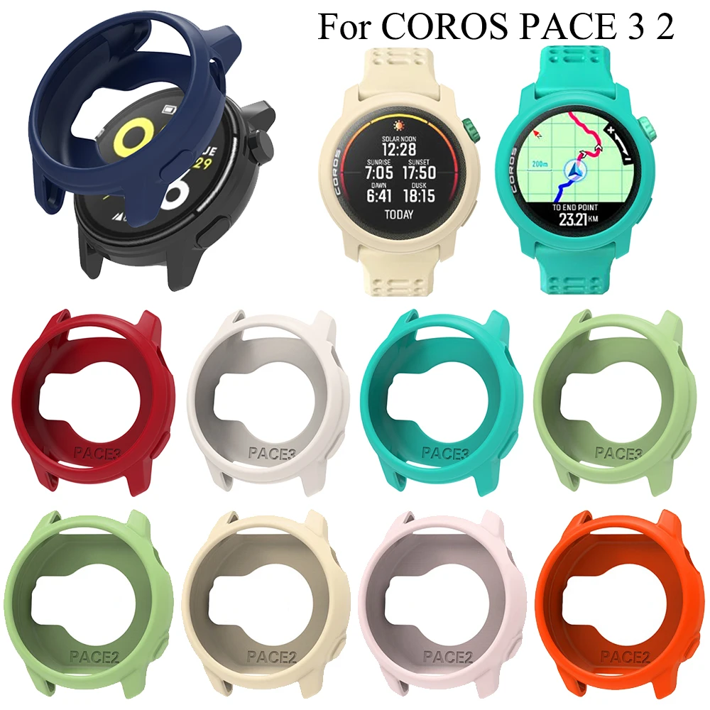 Силиконовый защитный чехол для COROS PACE 3, защитный чехол для экрана COROS Pace2, рамка, спортивные аксессуары