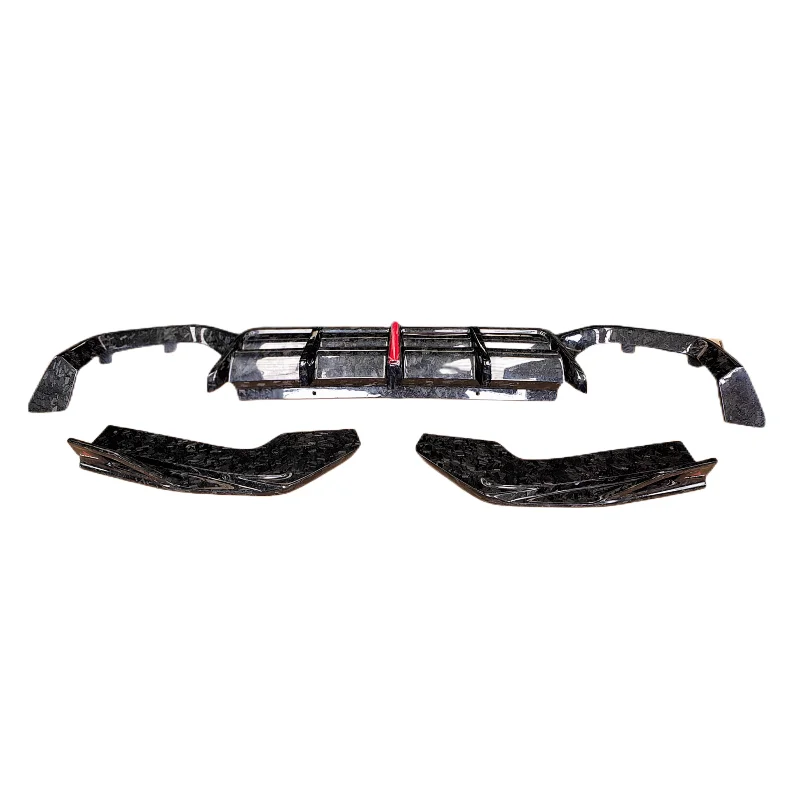 

Задний диффузор из кованого углеродного волокна для B X3M F97 X4M F98 19-23 года, комплект кузова, край переднего бампера, боковые юбки, задний спойлер