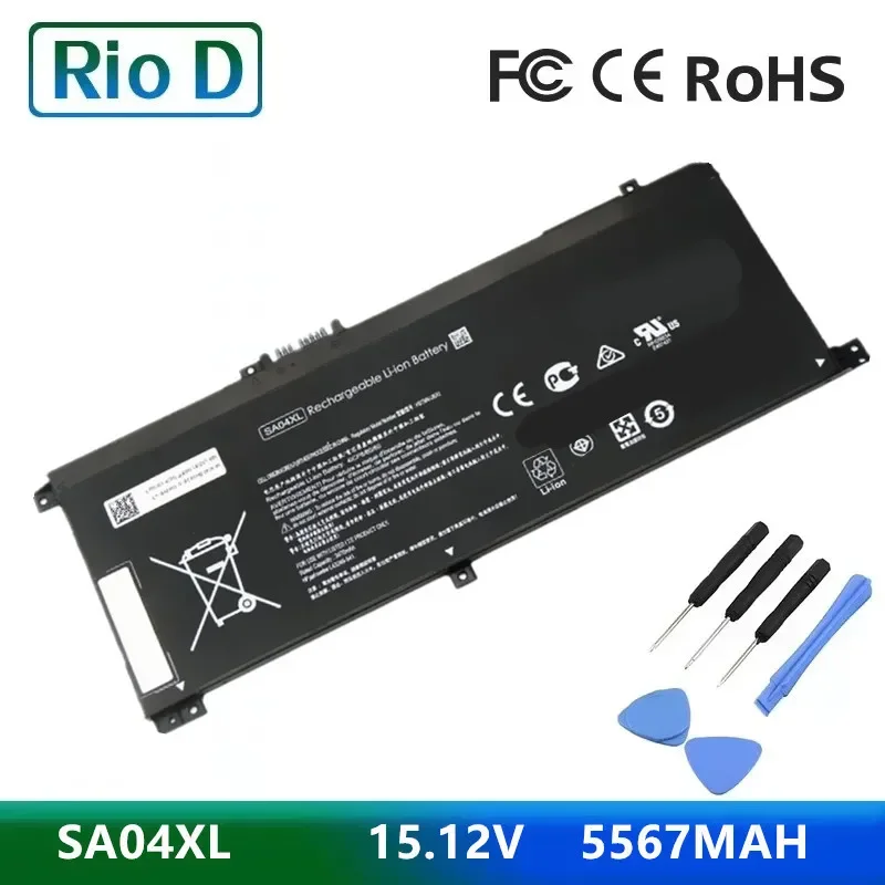 

SA04XL Battery for HP ENVY X360 15-dr0003TX 15-ds0000nc 15-ds0000ng 15-ds0000na 15-ds0000ur HSTNN-OB1G L43267-0043267-005 15.12V