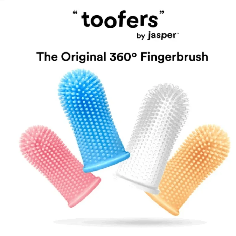 Dog Super Soft Pet Finger Toothbrush Teeth Cleaning Bad Breath Care Nontoxic Silicone Tooth Brush Tool Dog Cat Cleaning Supplies image 3