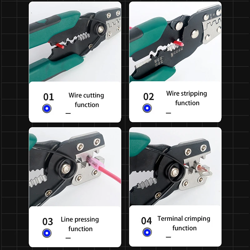 Connector 14 -26 AWG Wire Straight Multi-function Crimping Pliers RC Crimping Crimp Plier Tool For Futaba JR JST Servo