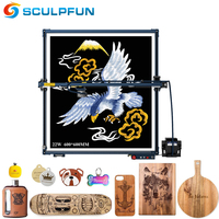 SCULPFUN S30 Ultra 22W Laser Engraving Machine 600x600mm Engraving Area With Automatic Air Assist For Wood Metal Acrylic ﻿