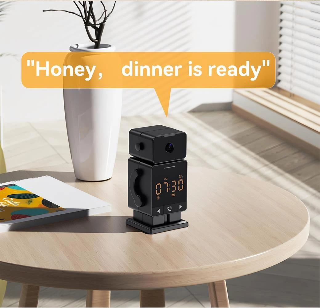 Tuya 3MP WiFi PTZ Camera with Time Display One Click Call Robot Camera Two Way Audio Security Protection Surveillance Cameras