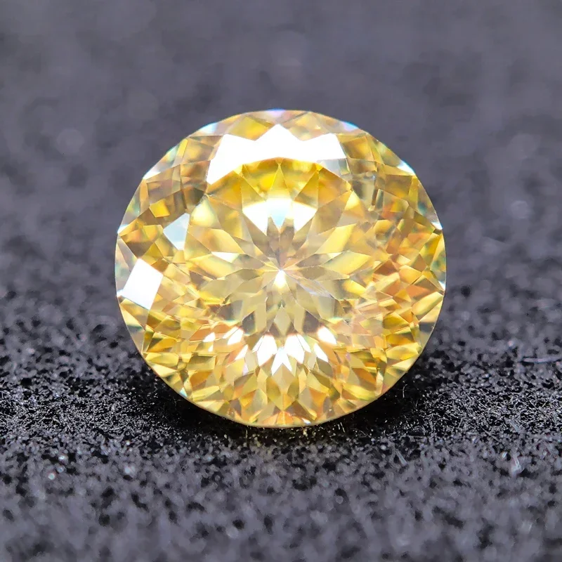 Moissanite Stone Round Shape 100 Faceted Russia Nest Cutt Multiple Colors Available For DIY Charms Jewelry Materials Certificate