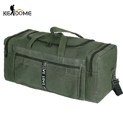 Bolsa de lona grande de viaje impermeable para hombre, bolsas de almacenamiento de equipaje de hombro para entrenamiento al aire libre, bolso deportivo para Fitness XA927D