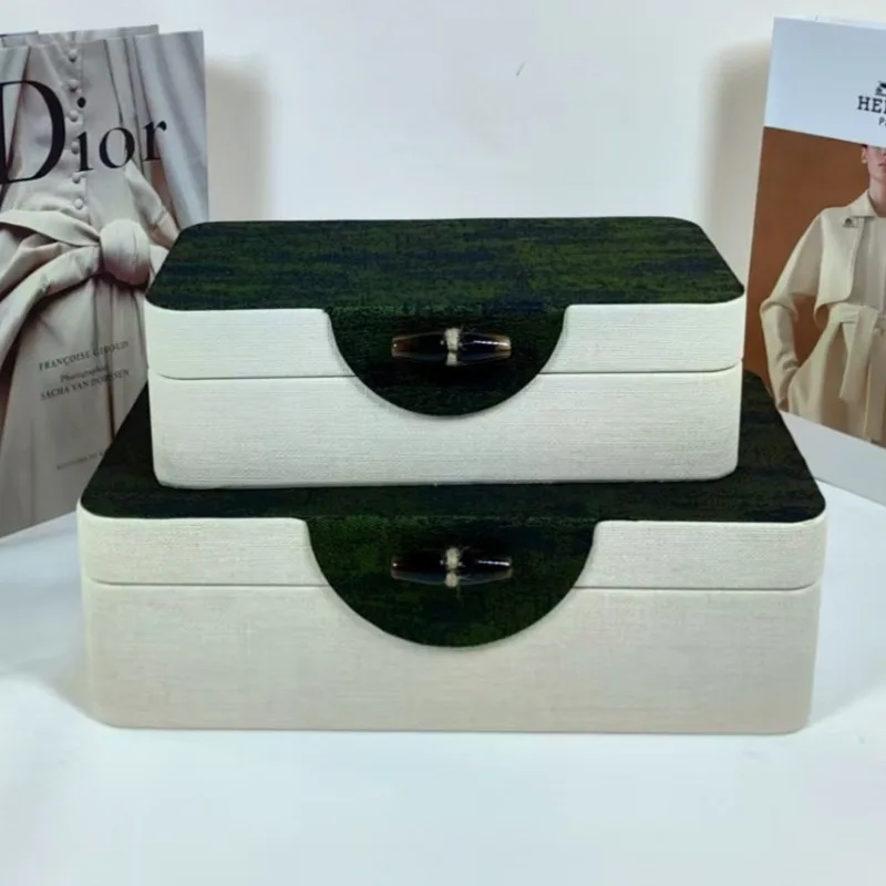

Wooden Jewelry Storage Box Luxury Jewelry Packaging Case Fashion Ring Bracelet Organizer Boxes Desktop Trinkets Storages Cases