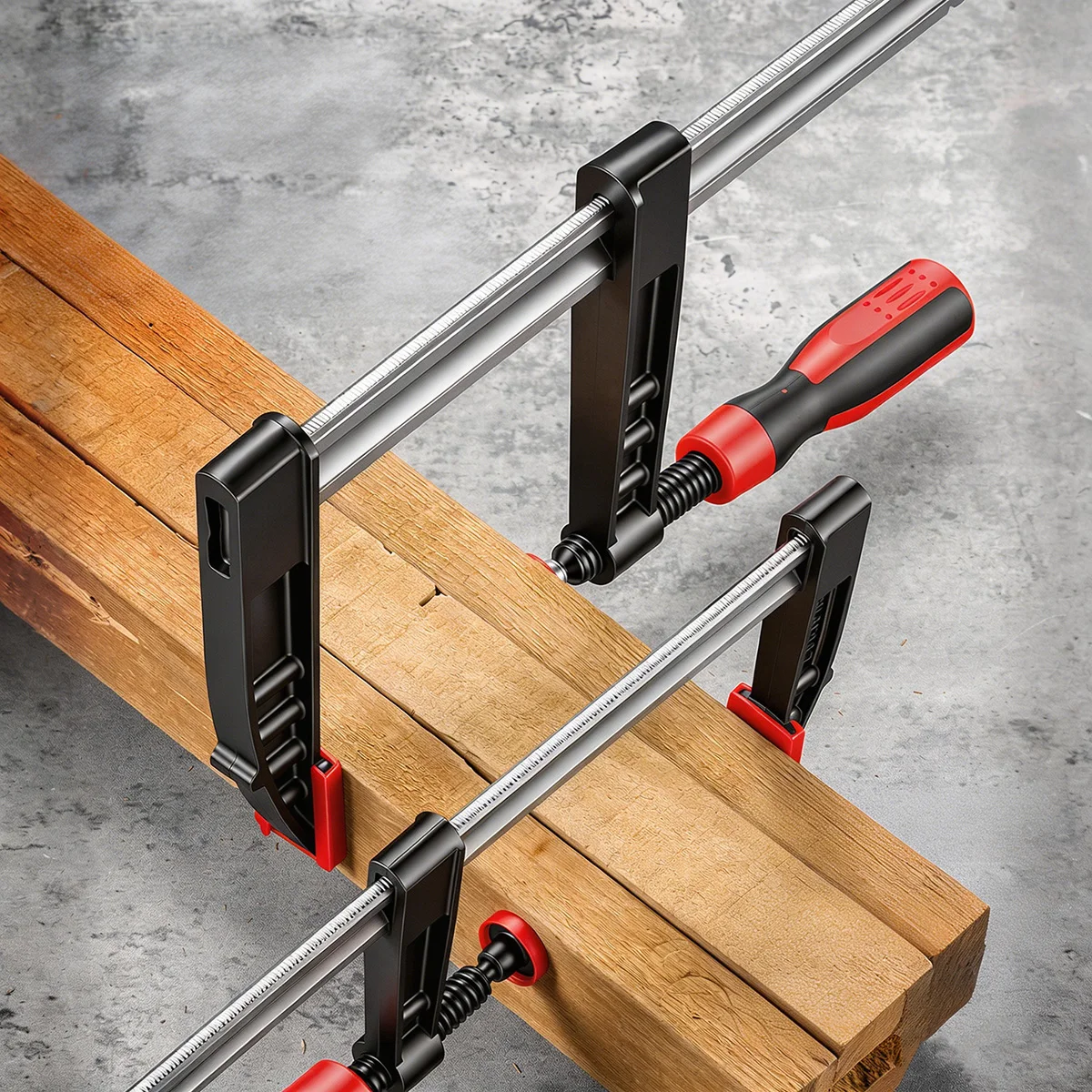 Hochleistungs-F-Klemme mit Schnellverschluss für Holzbearbeitung, Metallbefestigung, Hochfeste Tischler-, Industrie- und DIY-Handwerkzeuge – Detail 8
