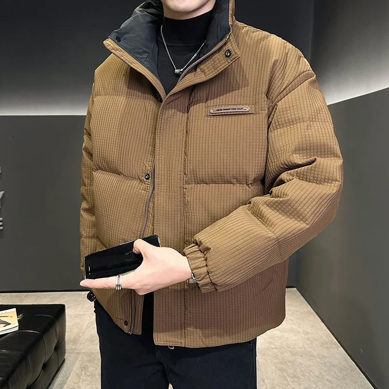 Winter Outdoor Running Sports Windproof and Warm Trend Corduroy Cold Proof and Warm Down Jacket Casual Men's 50 Duck Down Jacket