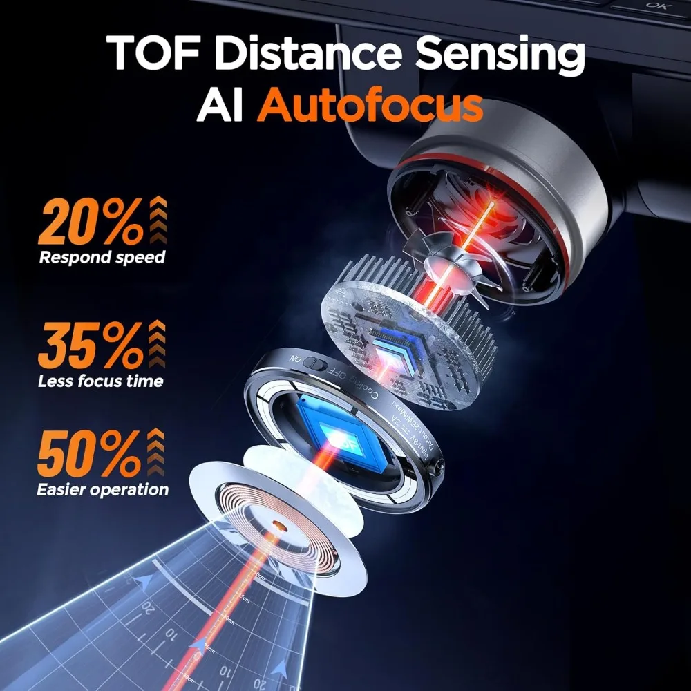 Microscopio digital Autofocus 4K EM4K-AF, microscopio de soldadura de 52 MP para reparación de PCB, inspección y relojería de monedas, tarjeta de 64 GB