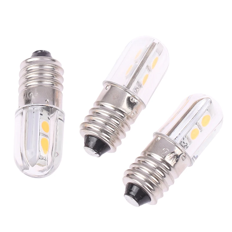 E10 LED 전구 업그레이드 전구, 4LED 램프 교체, 토치 표시기 전구, 헤드라이트, 모터 자전거 LED 전구, 6V, 12V, 24V