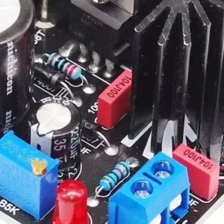 For LM317 Variable Output Module Adjustable PSU Board For Testing Output 1.25V-37V Range Max Current Up To for 7a