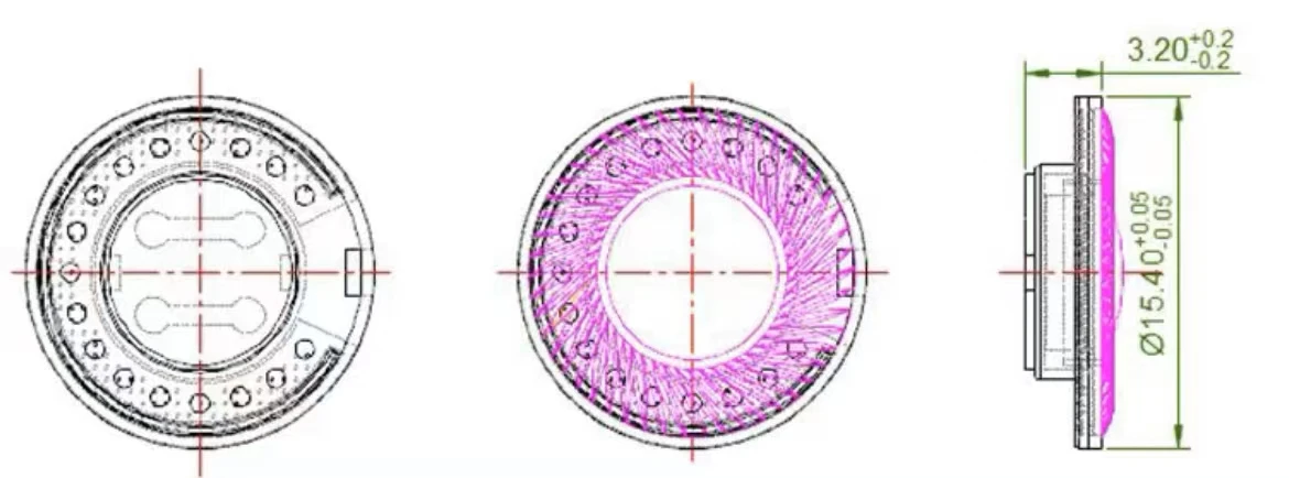 15.4mm speaker mx500 Molybdenum nano diaphragm 32ohms 2pcs