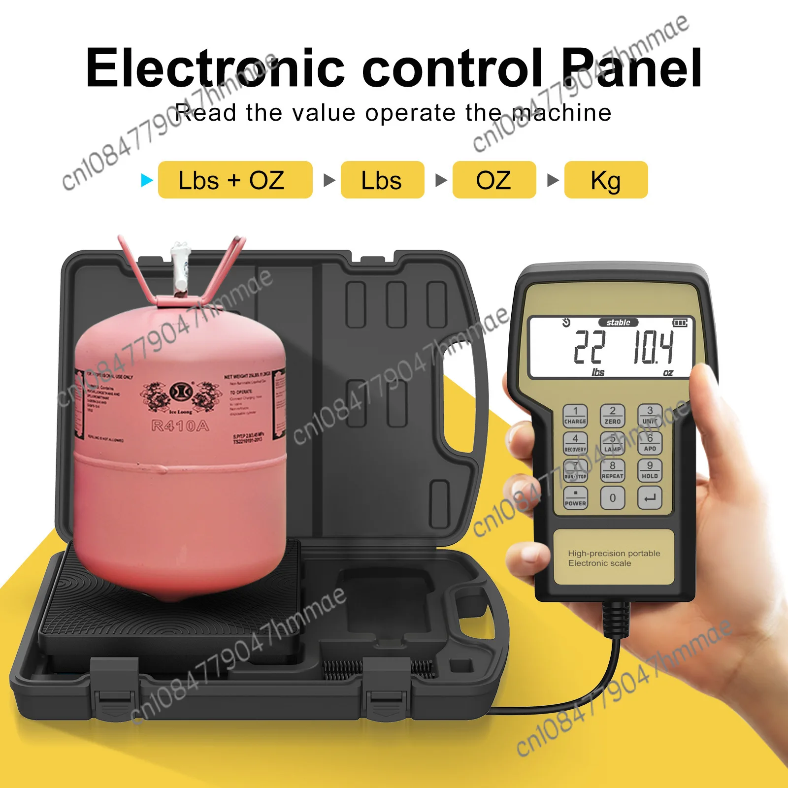 RCS-220C Refrigerant Scale Manual Filling Electronic Scale Programmable with Alarm Prompt Refrigerant Scale Floli