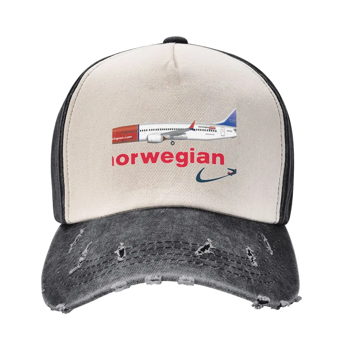 Norway Airline Design Baseball Cap Wild Ball Hat dad hat Women Men's