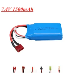 Batteria Lipo 7.4 V 1500 mAh per FT009 RC barca speed Boat 12428 144001 RC Car 2S 7.4 V 1500 mah 903462 batteria JST/SM/KET/T Plug