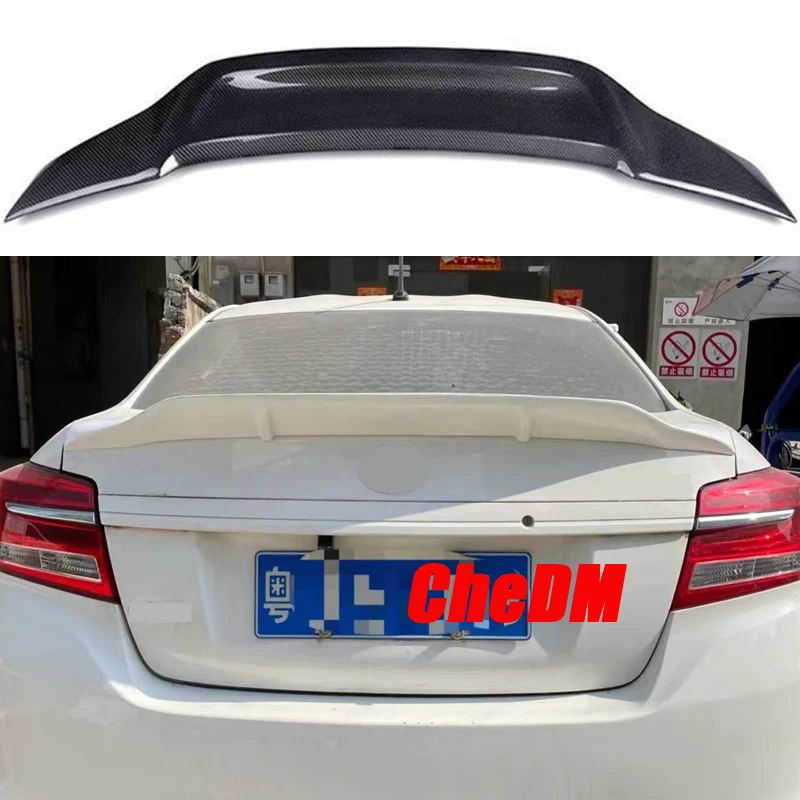 For 2014-2022 Toyota Vios 100% Real Carbon Fiber Highquality Rear Spoiler Trunk Lid Diffuser R JDM Styl