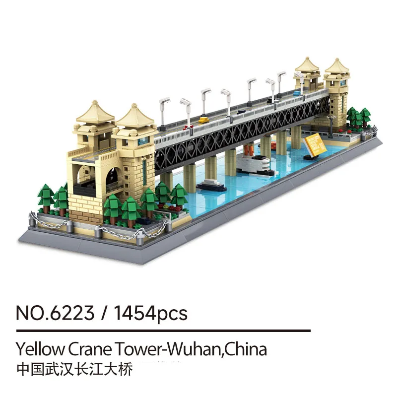 

1454-Piece Landmark Bridge MOC Set, Meaningful DIY Gift & Building Challenge for All Ages