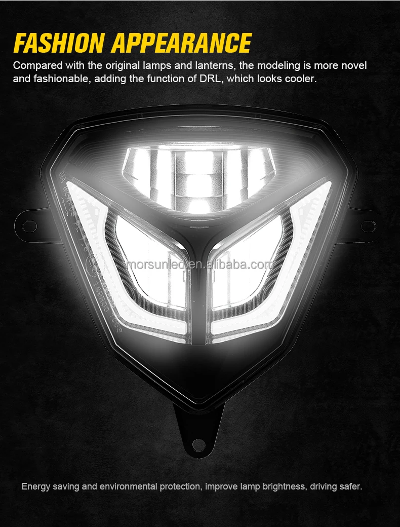 

Factory Hot Selling MorSun for Beta RR Xtrainer Racing 125 250 300 2T 4T Supermoto ECE E-mark LED Headlight for Beta Enduro Dirt