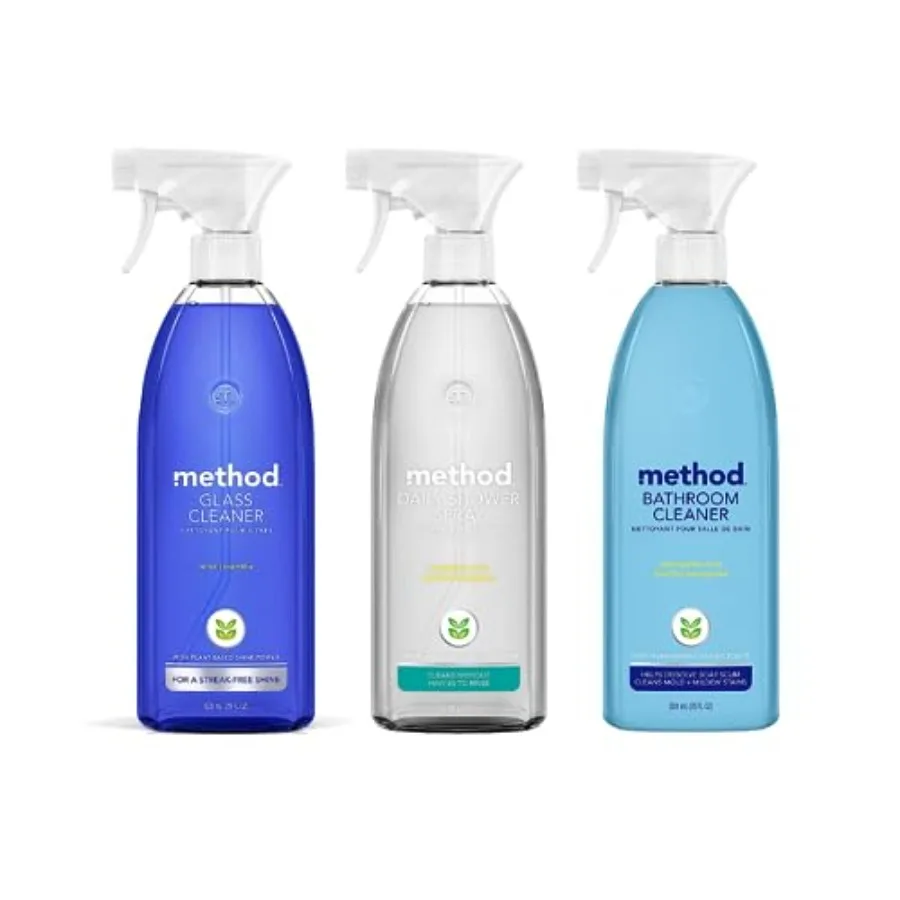 

Natural Surface Cleaning Spray - 28oz Variety Pack - Shower, Bathroom and Glass
