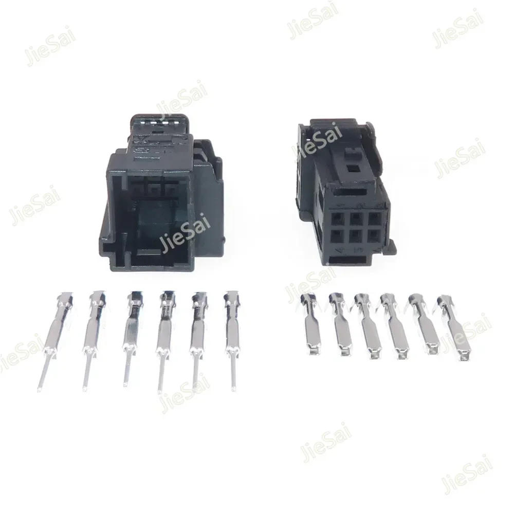Conector de Cable para Automóvil de Alta Calidad de 6 Pines Serie 0.6, Conector Miniatura Sin Sellar con Terminal 98298-0001 1379118-1