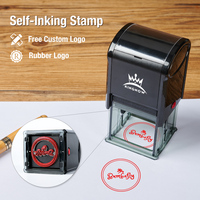 Custom Self Inking Stamp Personalized Rubber Logo Clear Seal Stamp  Business Wedding Party Decoration For Invitation Stationery