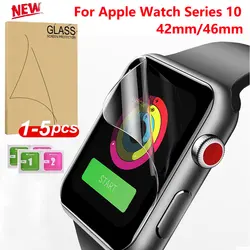 Screen Protector for Apple Watch Series 10 42mm 46mm,HD Transparent Soft TPU Film For iwatch Series 10 42MM 46MM Accessories