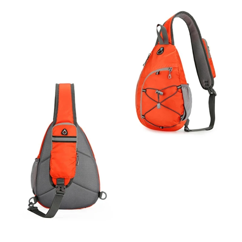 Bolso pecho multifuncional E74B para ciclismo, escalada y correr, bolso hombro ligero y duradero