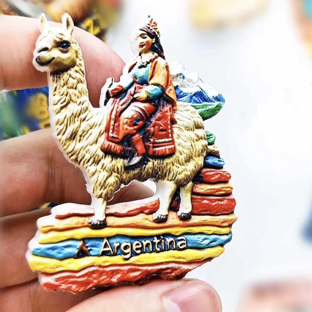 South America Argentina Tango 3D Fridge Magnets Tourism Souvenir Refrigerator Sticker Handicraft Gift Decoration