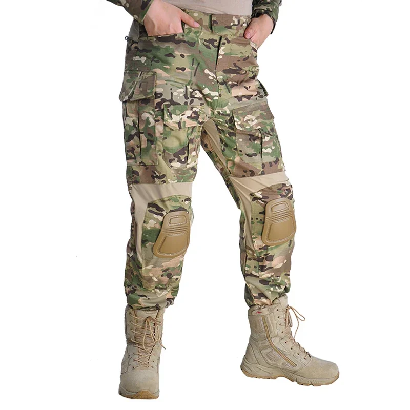 Pantaloni tattici da caccia da uomo G3 CP Camouflage Multicam Cargo ginocchiere pantaloni abbigliamento da lavoro escursionismo camicie da