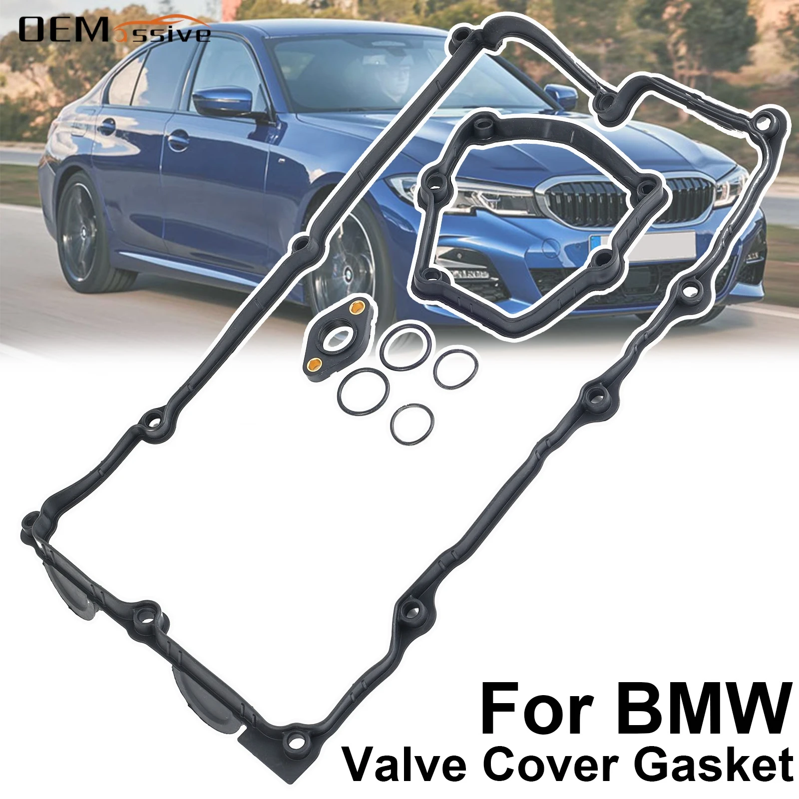 Valve Cover Gasket Set 11120032224 For BMW E87 120i E46 318i E90 320i X3 N46 N42 2001 2002 2003 2004 2005 2006 2007 2008 2009-13