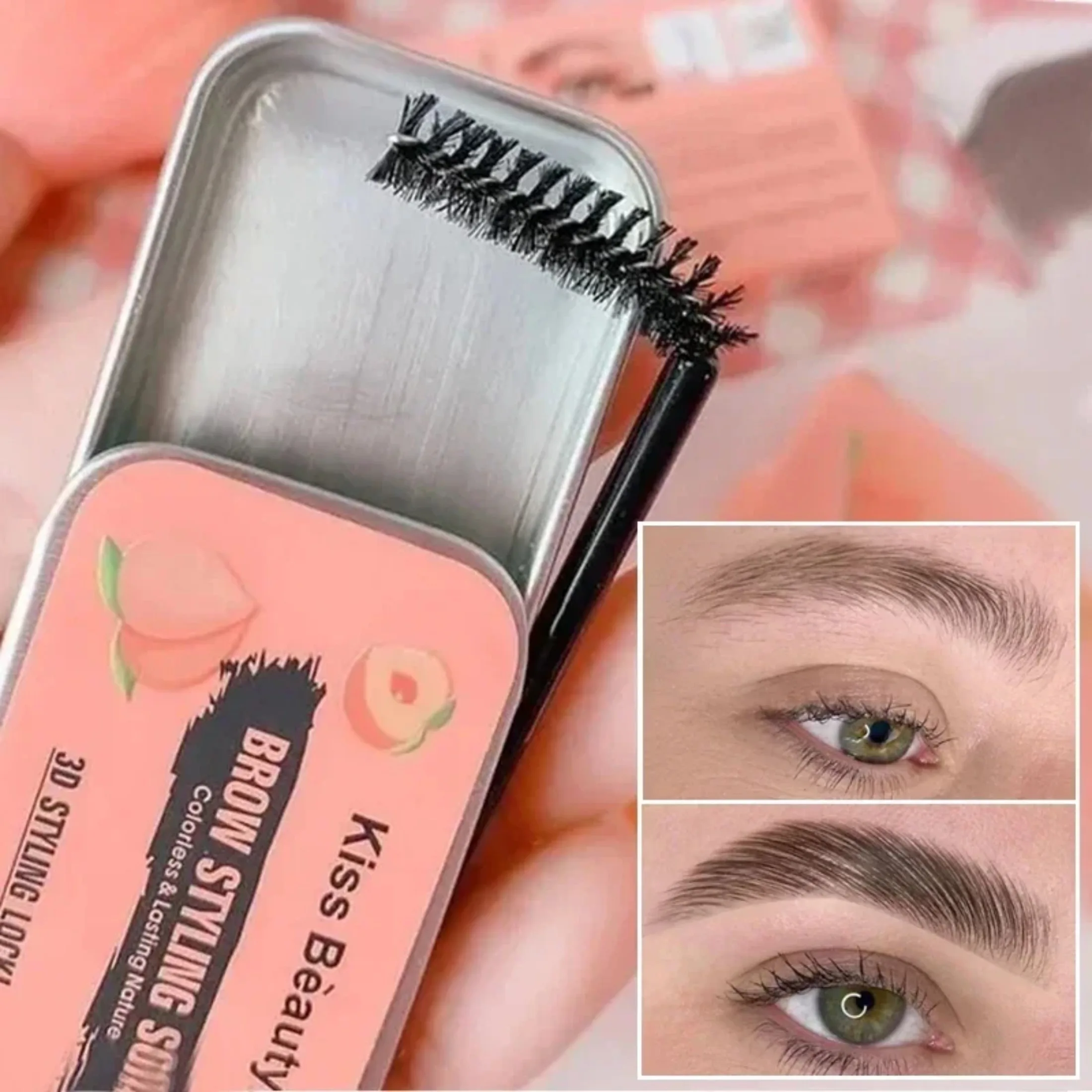 Gel impermeable para cejas, cera esculpida, jabón de larga duración, 3D, peinado de cejas salvajes, secado rápido, fácil de usar, maquillaje de cejas