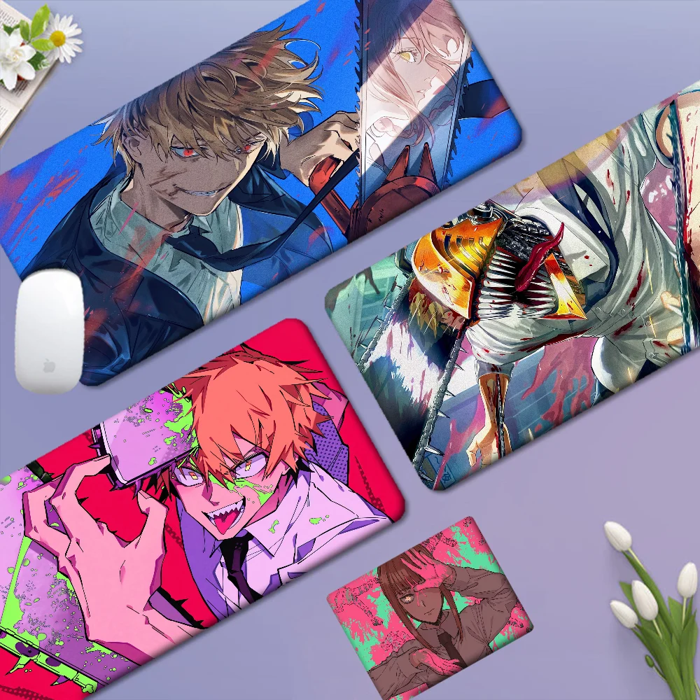 Chainsaw Man Custom Skin Table Mat Student Mousepad Gamer Computer Keyboard Pad Games Pad For PC Desk Pad