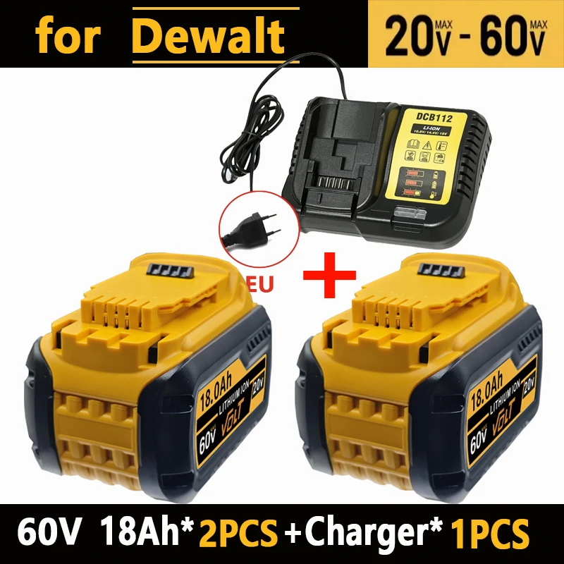 Originele Dewalt 20V oplaadbare gereedschapsbatterij DCB200 DCB201 DCB206 20v 6AH 8AH 12AH. Voor Dewalt 18V 20V gereedschapsbatterij.