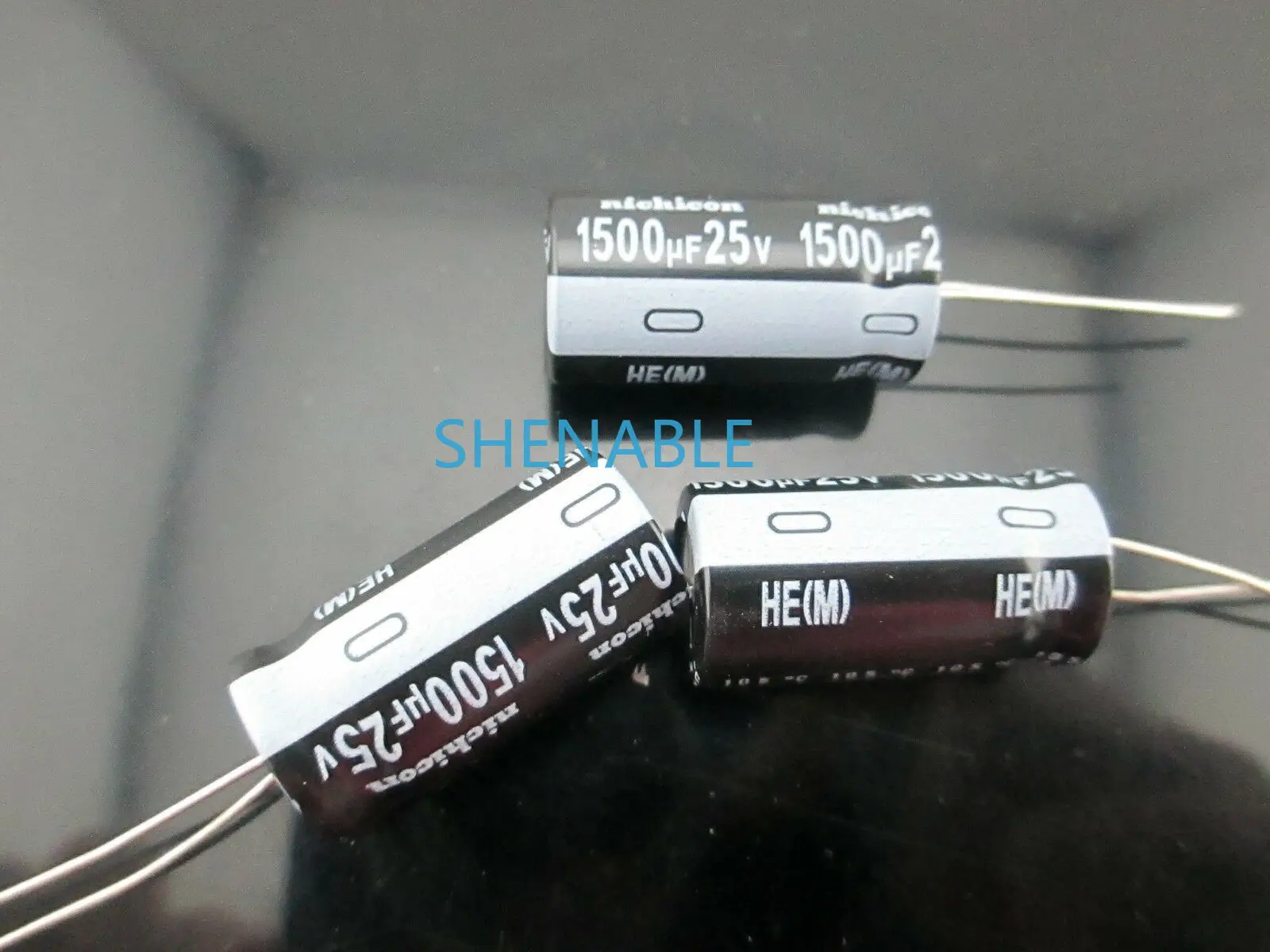 Nichicon HE Series 1500mfd 25V 1500UF 105℃ 13*25mm 1500uF 25V  Extremely Low Impedance 25V1500uF Aluminum Electrolytic Capacitor