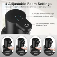 400ml Automatic Sensor Soap Dispenser Rechargeable Hand Sanitizer Dispenser Wall Mounted Bathroom Electric Foam Hand Washer