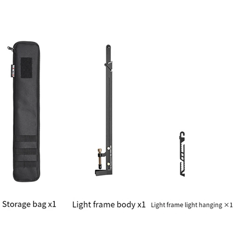 Imagem -03 - Shinetrip-camping Lamp Stand Suporte de Lanterna Portátil Suporte de Suspensão Telescópico Folding Table Desk Light Pole Espessura 02 Novo