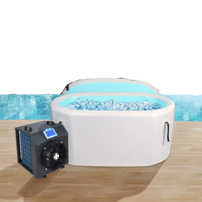 1/3HP Modern Portable Cold Plunge Water Chiller Sport Recovery Ice Bath Cooler With Filter Round/Oval Spa Tubs Design