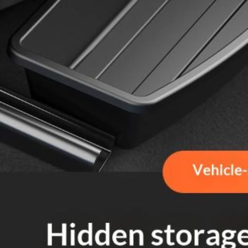 Car Under Seat Hidden Storage Box 1/2Pcs Universal Eco Friendly Organizer Tray for Daily Car Driving Use