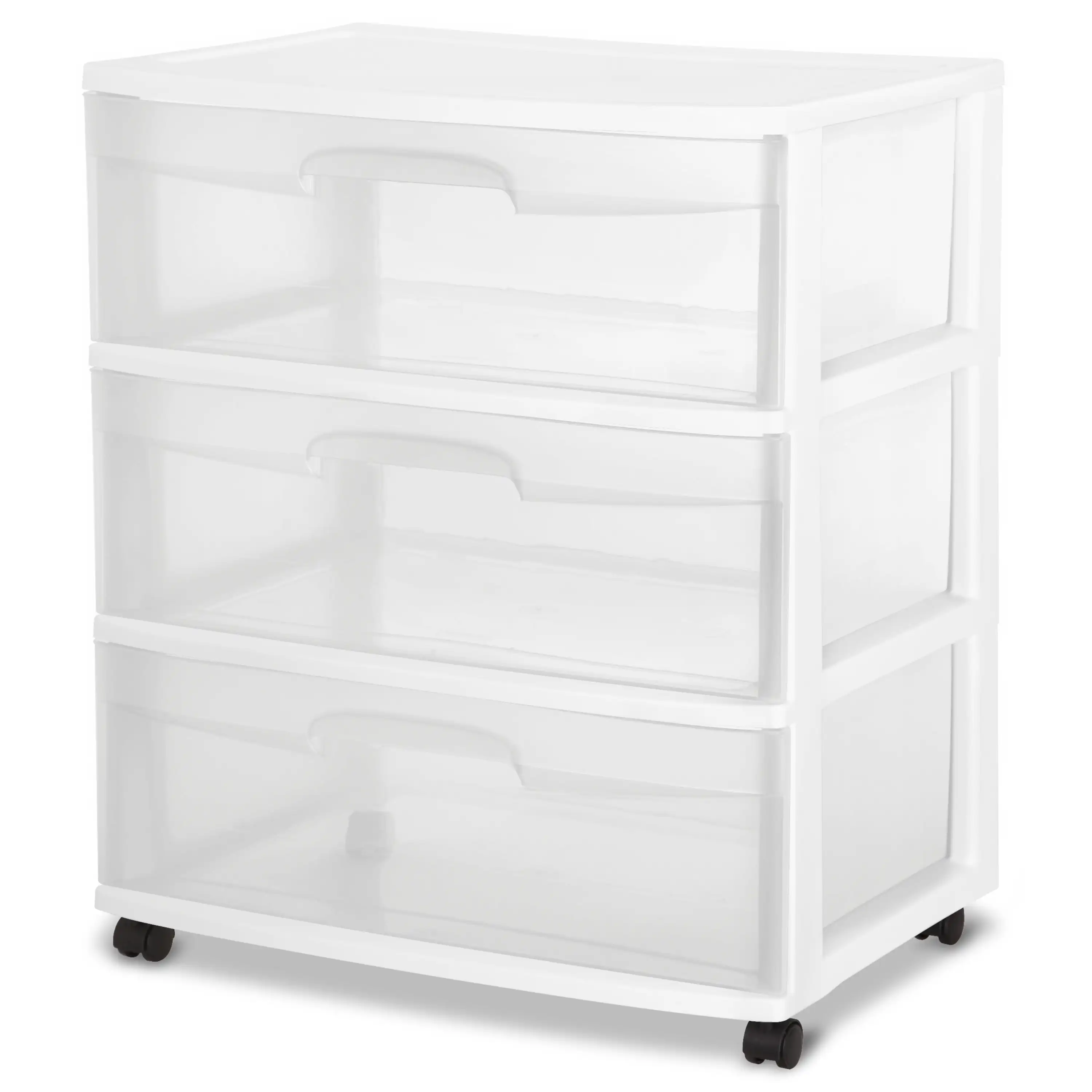 

NEW Wide 3 Drawer Cart White