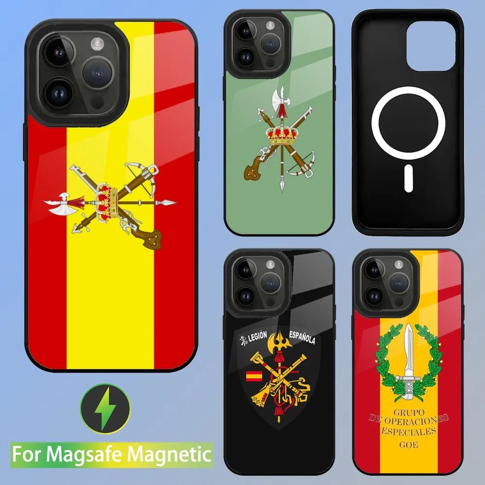 

Spanish Legion Phone Case For iPhone 15,14,13,12,11,Plus,Pro,Max Mini Magsafe Magnetic Wireless Charging