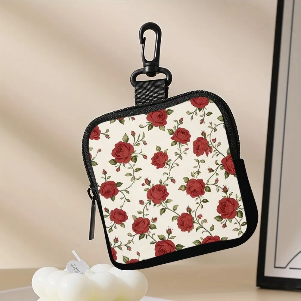 Creative PVC Mini Coin Purse Lightweight Water-resistant Wallet for Women Portable Durable Zipper Storage Bag Friends Gift