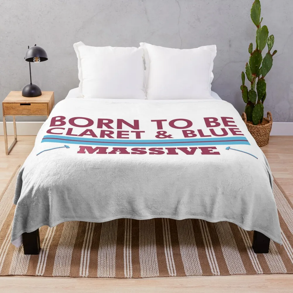 Born to be Claret and Bleu - Massive - Forever Blowing Bubbles Throw Blanket Bed Shaggy Blankets