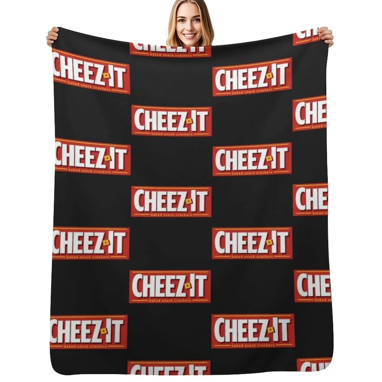 Cheez It Logo Throw Blanket Furry Moving Blankets For Baby cosplay anime Picnic Luxury Designer Blankets