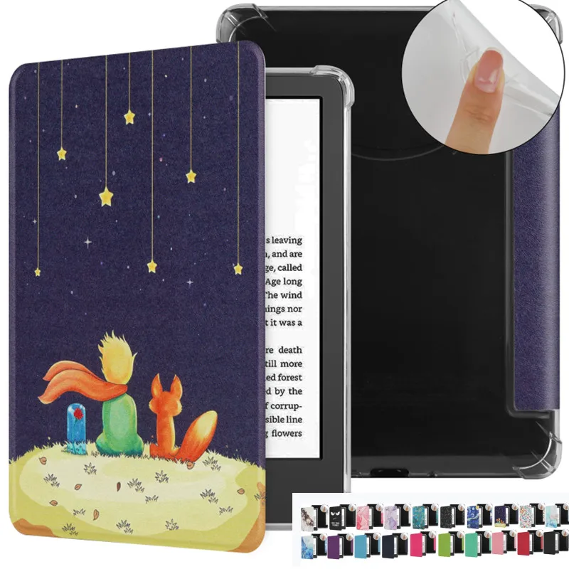 

For Kindle Paperwhite 2025 12th Generation Signature Edition 12th Colorsoft 7 Inch SA568B SA569P Transparent Case Sleep Cover