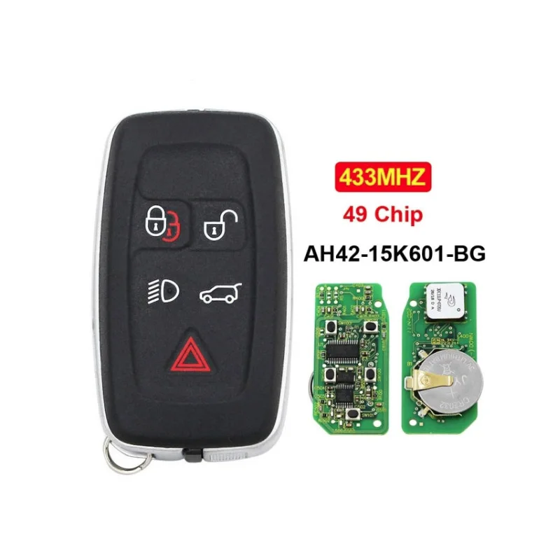 Для Range Rover 5 клавиш Смарт-ключ 434 МГц 49 чипов AH42-15K601-BG Для Range Rover 5 клавиш Смарт-ключ 434 МГц 49 чипов AH42-15K601-BG