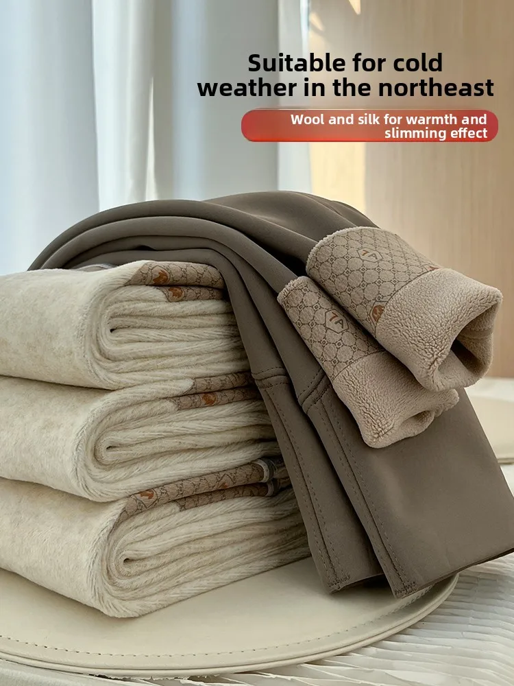 Pantalon de Yoga marron Thiened, Long, taille haute, amincissant, chaud, vêtements d'extérieur pour femmes, mélange de Nylon et de Spandex