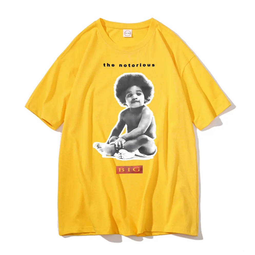 Rapper The Notorious Big Poppa Graphic T Shirt Men\'s Rap Oversized Short Sleeve Biggie Smalls T-shirts Men Women Hip Hop Tshirt