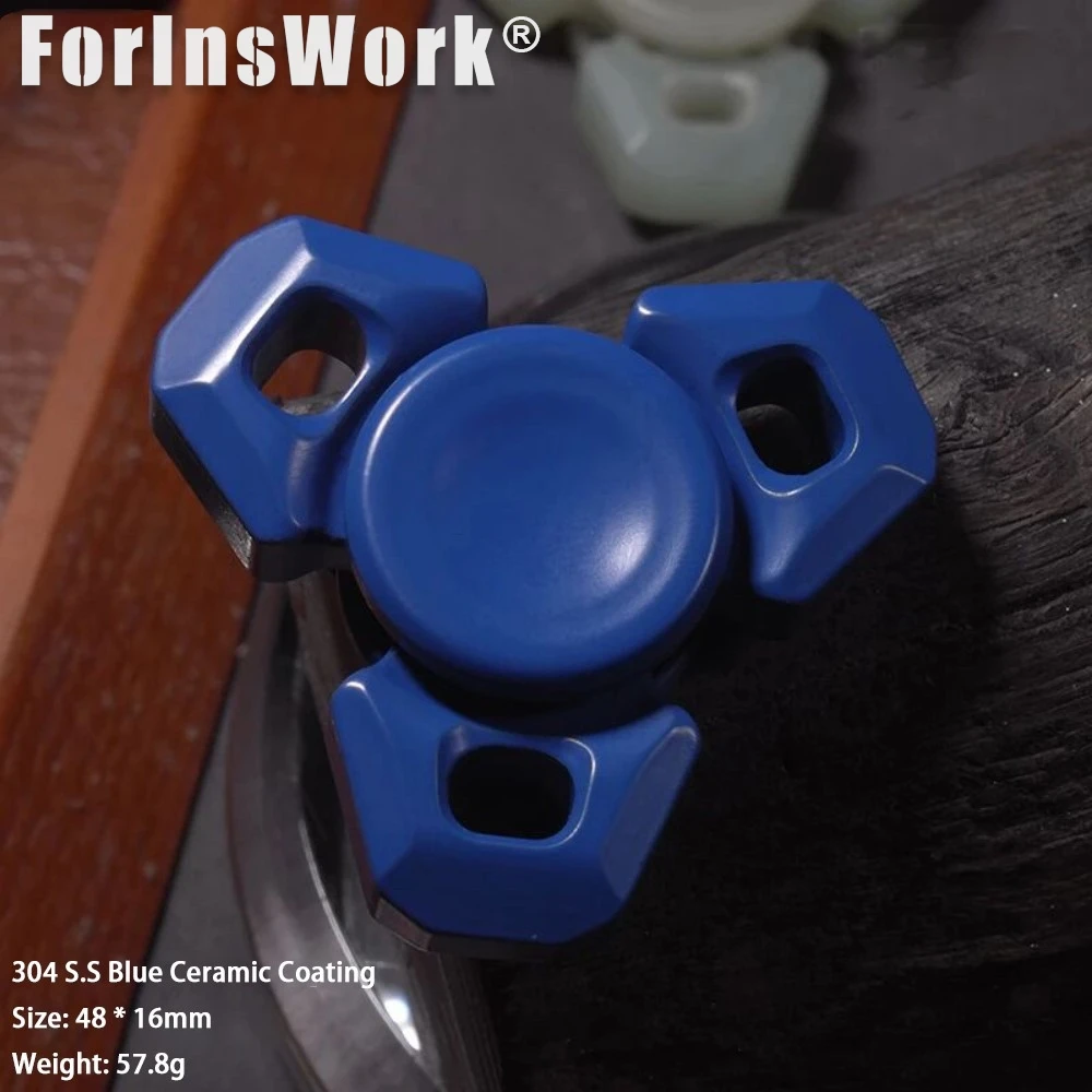 WJ EDC Fidget Spinner à trois feuilles – Expérience de rotation ultra douce! Jouet adulte gadget anti-stress