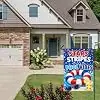NGZ Stars Stripes Pool Vibes Garden Flag 28X40 Inch Linen for Summer llz